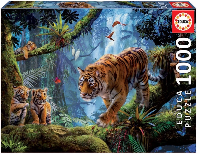Puzzle 1000 dielikov - Tiger na strome