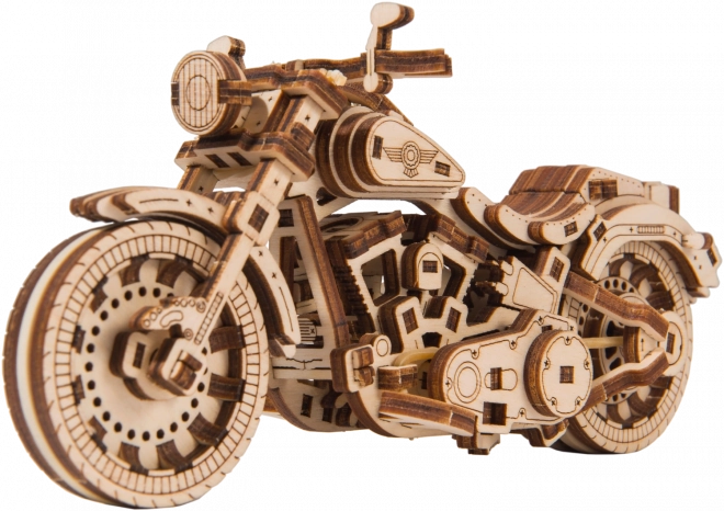 Drevené 3D puzzle motorka Cruiser V-Twin