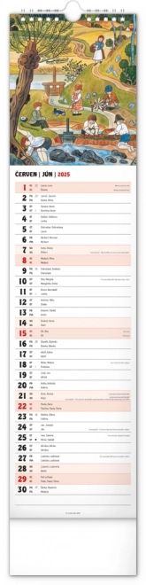 Nástenný kalendár Josef Lada 2025