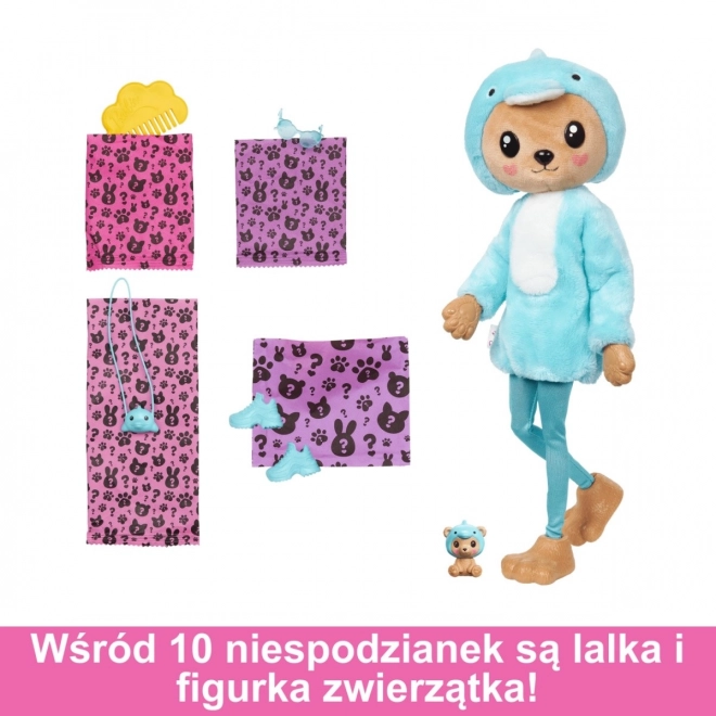 Barbie Cutie Reveal bábika v kostýme Medvedíka