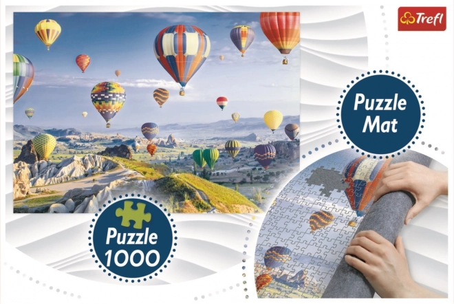 Puzzle Balóny nad Kappadóciou 1000 dielikov + Rolovacia podložka Trefl