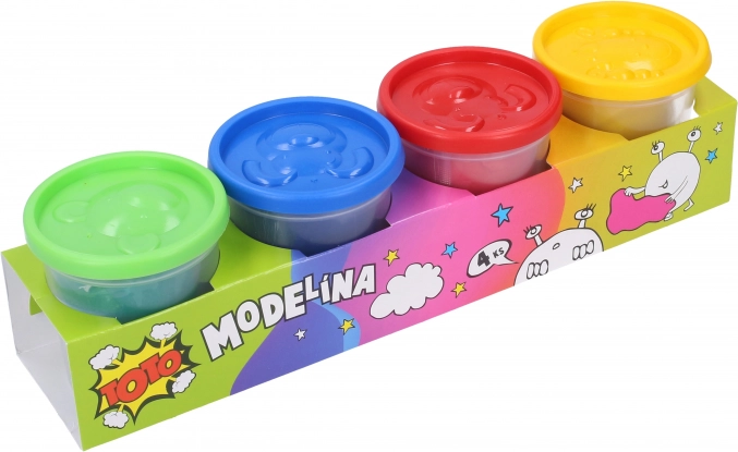 Modelína 4×140 g – mix farieb