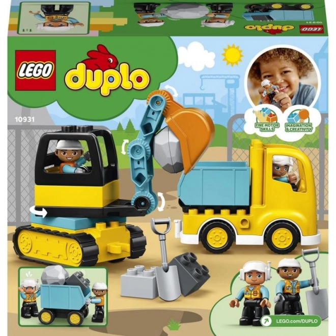 LEGO Duplo 10931 Nákladné auto a pásový bager