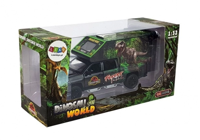 Karavan s dinosaurami 1:32 čierny