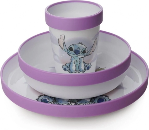 Detská jedálenská sada 3v1 Lilo & Stitch