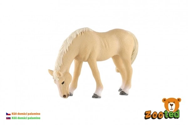 Domáci kôň palomino kobyla plastová 13cm