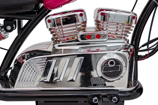 Detský motocykel Chopper Warrior ružový