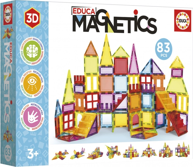 Educa Magnetická stavebnica 83 dielikov