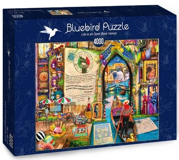 Puzzle Život ako otvorená kniha: Benátky 4000 dielikov