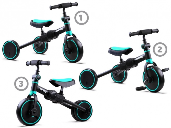 Detský trojkolesový bicykel 3v1 Tiny Bike – Červená