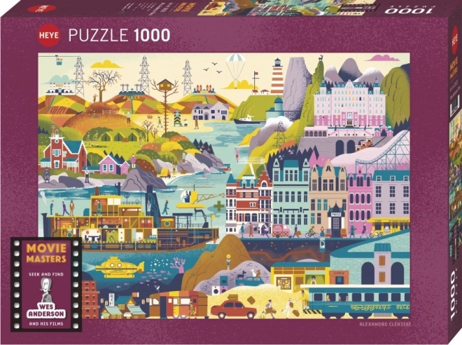 Puzzle filmových majstrov: Filmy Wesa Andersona 1000 dielikov