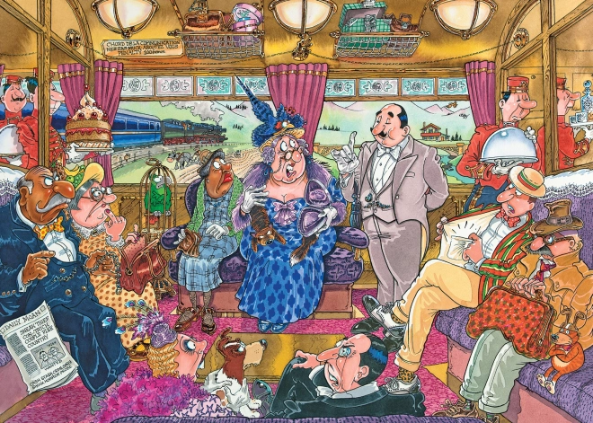 Jumbo Puzzle Wasgij Mystery 9: Veľká vlaková lúpež 1000 dielikov