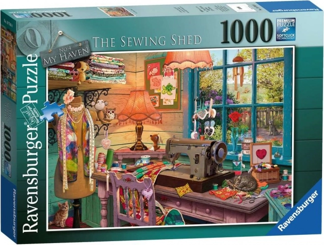 Ravensburger puzzle Moje útočiště: Šicí koutek 1000 dielikov