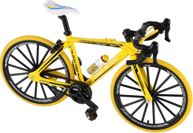 Prstový bicykel kov/plast 19 cm v rôznych farbách