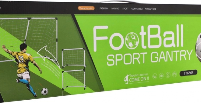 Futbalová bránka 2v1 s loptou pre deti