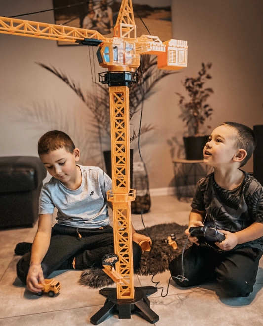 Zábavný žeriav na diaľkové ovládanie 103 cm pre deti