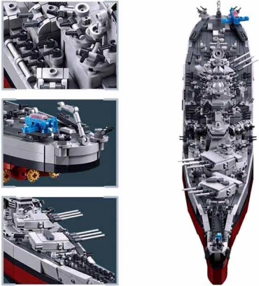 Stavebnica Sluban Bojová loď USS Missouri 1:350