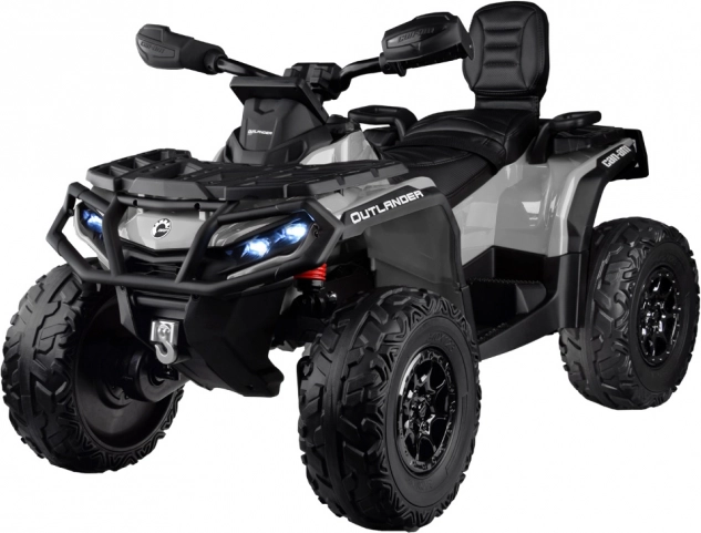 Detské elektrické štvorkolové vozidlo CAN-AM OUTLANDER 4x4 s LED panelom 24V – čierna