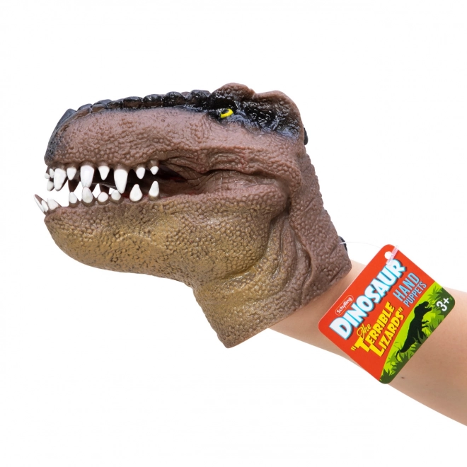 Maňásek na ruku Dinosaurus - červený