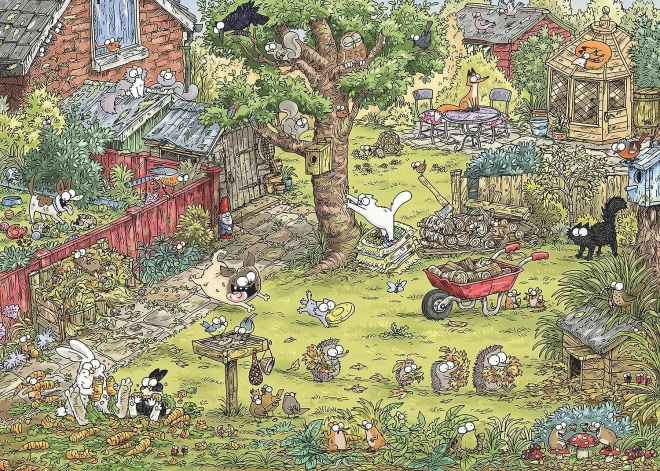 Puzzle Simonova Mačka: Dobrodružstvo na Záhrade