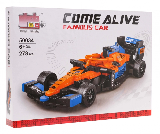 Stavebnica Formula 1 Oranžová