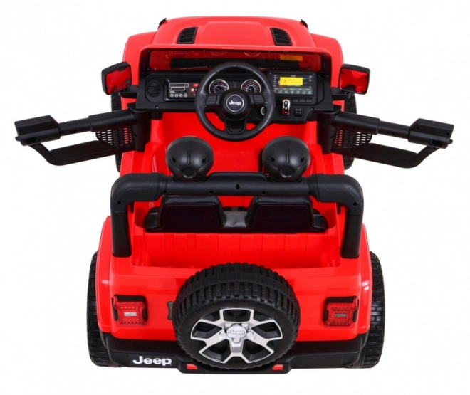 Detské elektrické autíčko Jeep Wrangler Rubicon Červené