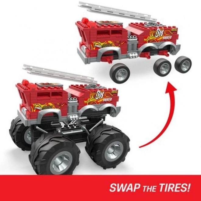 Mega Hot Wheels Monster Trucks 5-Alarm a ATV vozidlo na zostavenie