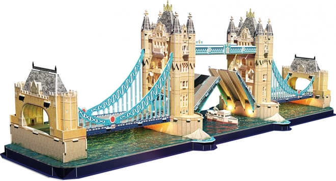 3D puzzle Tower Bridge s LED osvetlením