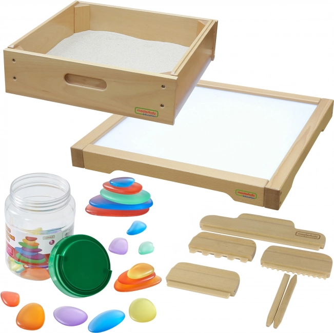 Sensory Panel LED s Príslušenstvom na Hru v Piesku od Masterkidz