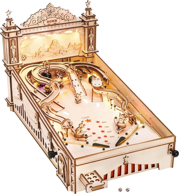 3D drevené puzzle hrací automat - Pinball Machine