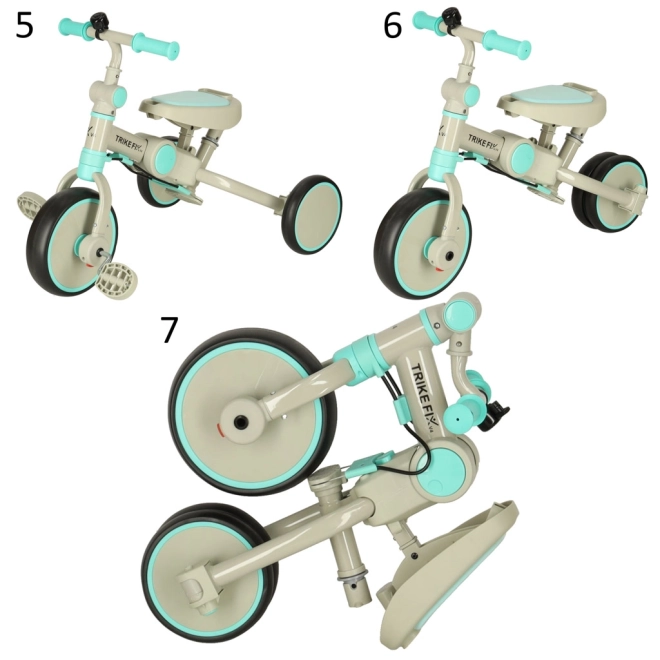 Detská trojkolka TRIKE FIX s opierkou - žlto-čierna