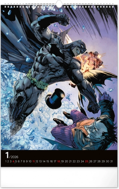 Nástenný kalendár Batman Dark 2026