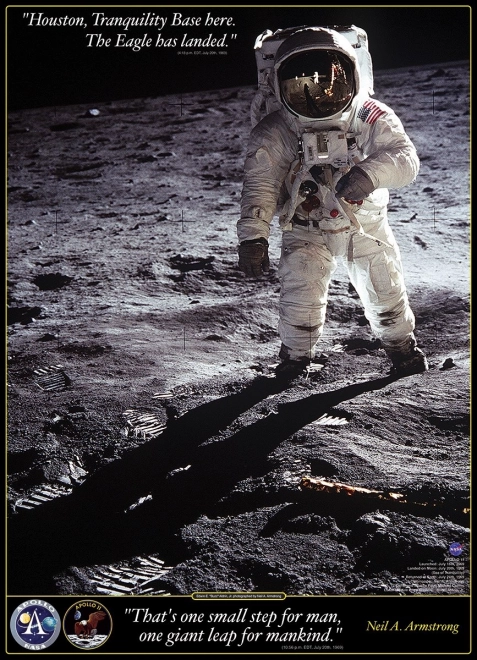 Puzzle Neil Armstrong Prvé kroky na Mesiaci 1000 dielikov od Eurographics