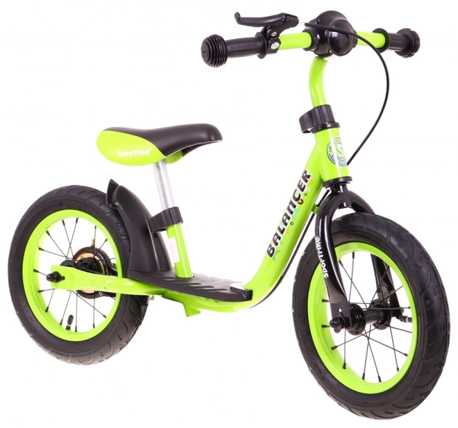 Detský odrážací bicykel SporTrike Balancer Biela – zelené