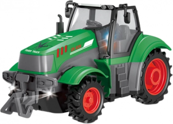 Zelený diaľkovo ovládaný traktor 1:24