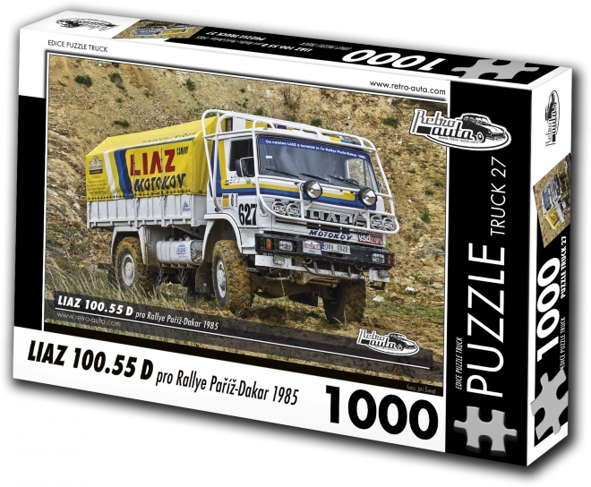 Retro puzzle kamión LIAZ Dakar 1985