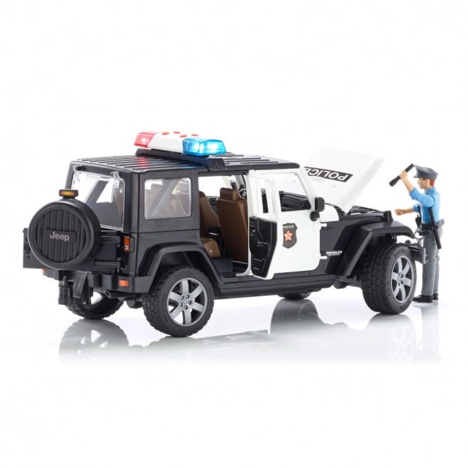 Jeep Wrangler Rubicon Policajný Auto s Figúrkou