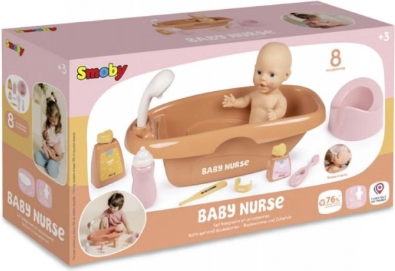Vanička pre bábiky Baby Nurse s príslušenstvom