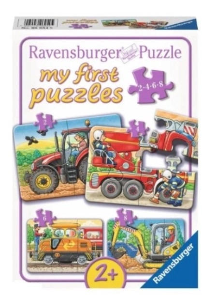 Moje prvé puzzle Dopravné stroje 4v1