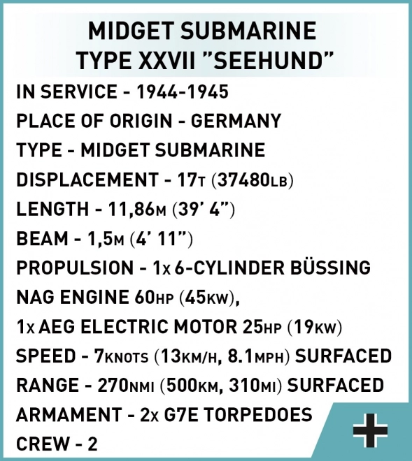 Kocky U-Boat XXVII Seehund