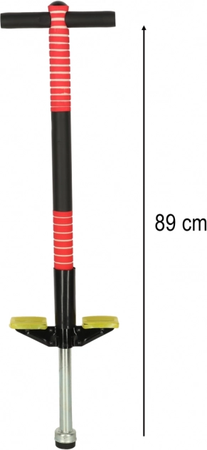 Skákacia tyč Pogo červená s nastaviteľnou výškou
