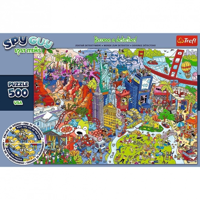 Puzzle 500 dielikov Spy Guy Stratené Predmety USA