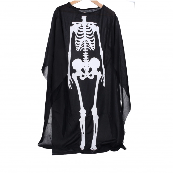 Halloweensky plášť s kostrou
