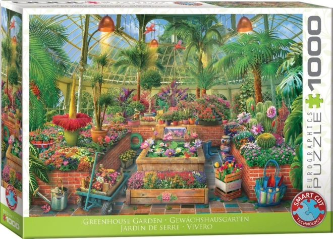 Puzzle Záhrada v skleníku 1000 dielikov