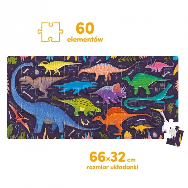 Puzzle 60 dielikov Grr Dinosaury