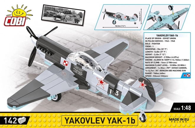 Stavebnica lietadla Yak-1b