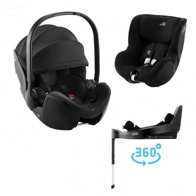 Autosedačka Britax Römer Baby-Safe Pro s Vario Base 5Z a Dualfix 5Z Space Black