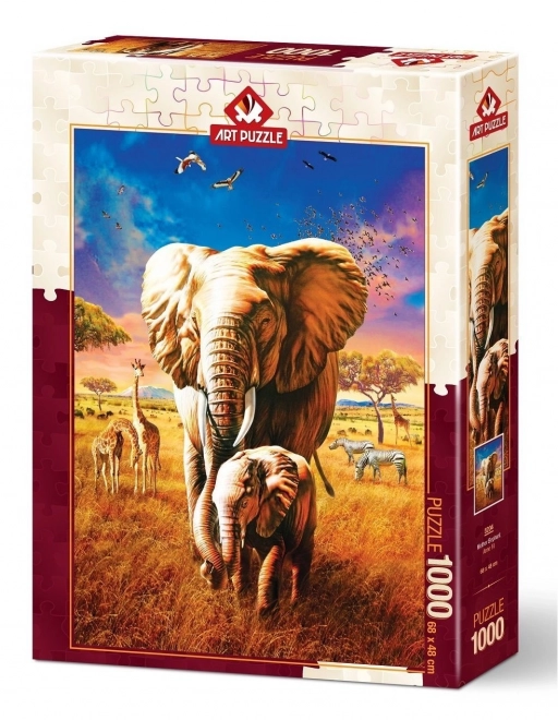 Puzzle Slonia Matka 1000 dielikov