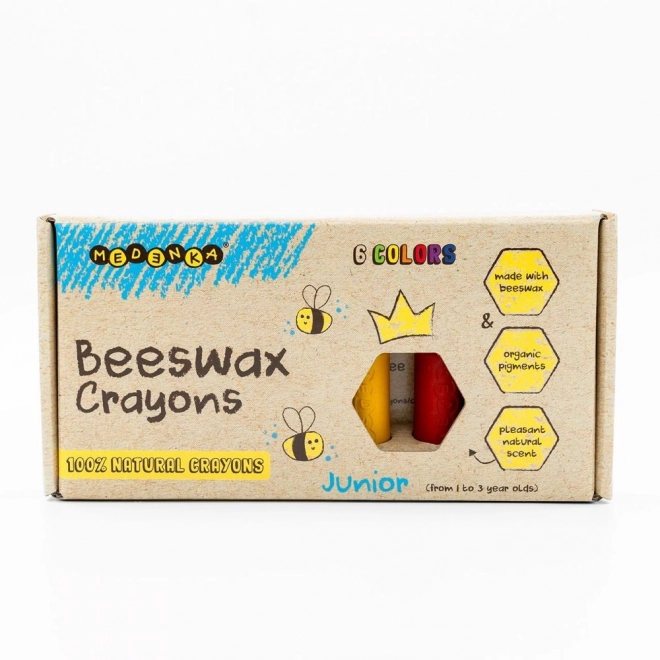 Ekologické voskové pastelky Junior 6 ks