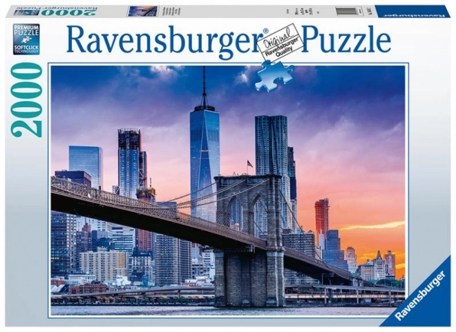 Ravensburger skladačka Newyorské mrakodrapy 2000 dielikov